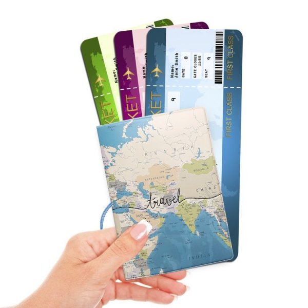 3D Map Passport Cover Travel Abroad Pass Ticket Holder (TR-02) - Image 5
