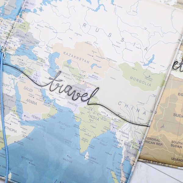 3D Map Passport Cover Travel Abroad Pass Ticket Holder (TR-02) - Image 8