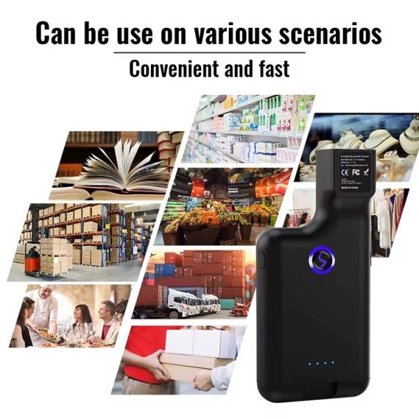1D Bluetooth Barcode Scanner Wireless Back Clip Phone Barcode Reader - Image 6