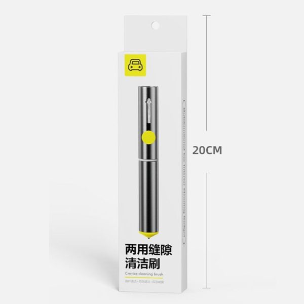 3-In-1 Car Air Outlet Double-Head Cleaning Brush Multi-Functional Detail Brush With Hammer (Grey) - Image 11