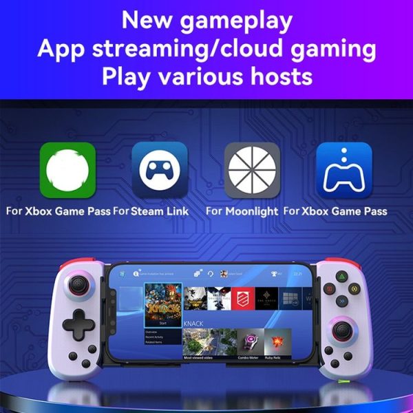 Bluetooth Stretchable Game Controller for Nintendo Switch / PC / IOS / Android (White) - Image 3