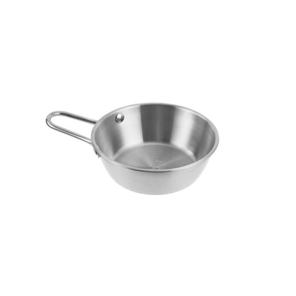 304 Stainless Steel Seasoning Bowl Restaurant Rice Wine Snack Serving Bottle, Model: 10.5cm With Handle Silver