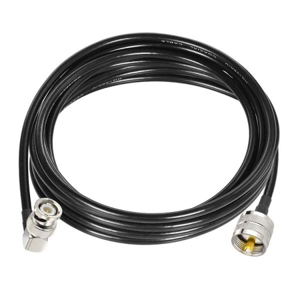 0.5m BNC Male Right Angle To UHF PL259 Male RG58 Coaxial Cable - Image 2