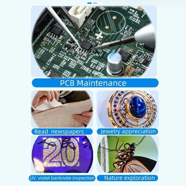 Digital Microscope Handheld High-Definition Electronic Magnifier (Black) - Image 9