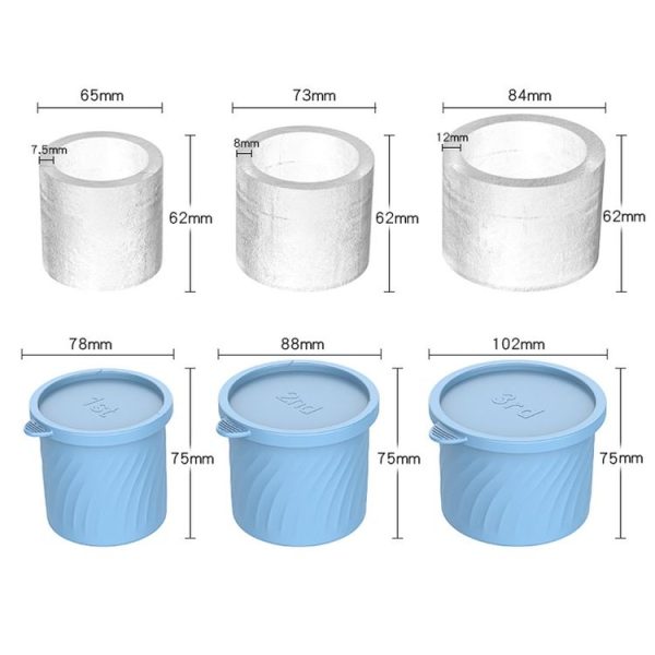 Stanley Water Cup Silicone Ice Mould Ice Cubes Easy Release, Color: 1st Pink - Image 4