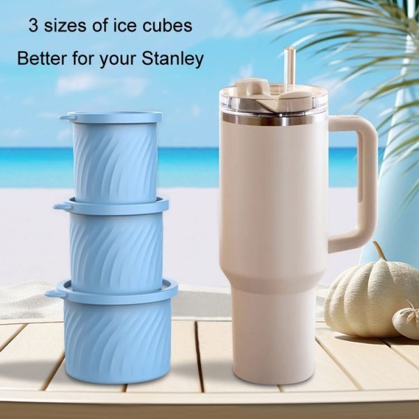 Stanley Water Cup Silicone Ice Mould Ice Cubes Easy Release, Color: 1st Pink - Image 8