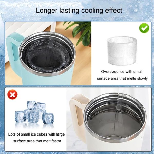 Stanley Water Cup Silicone Ice Mould Ice Cubes Easy Release, Color: 1st Pink - Image 9
