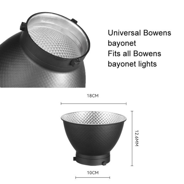 Godox 7 inch Universal Bowens Mouth Standard Reflector Studio Flash Honeycomb Lampshade - Image 5