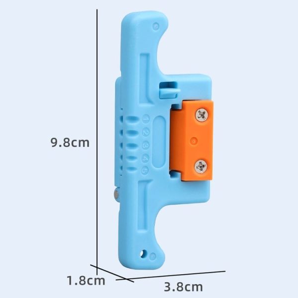1.9-3.0mm Fiber Optic Tube Unbundle Skylight Longitudinal Cable Unbundling Knife (Blue) - Image 3