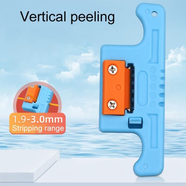 1.9-3.0mm Fiber Optic Tube Unbundle Skylight Longitudinal Cable Unbundling Knife (Blue) - Image 5