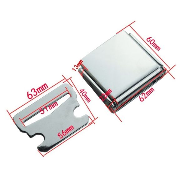 All-metal Aircraft Buckle Safety Belt Accessories (Square) - Image 3