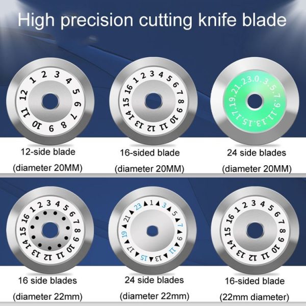 20mm 12 Rotating Surface Fiber Optic Cutting Knife Replacement Tungsten Steel Blade - Image 3