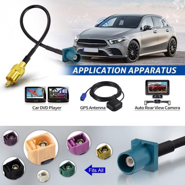 15cm RCA Male To Fakra Z Male RG174 Cable Coaxial RF Adapter Cable - Image 5