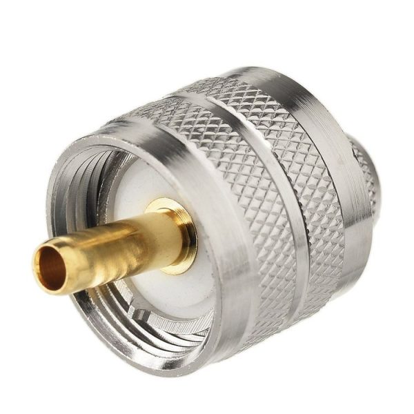 10pcs / Pack UHF Male Crimp Adapter RF Copper Shaft Connector - Image 4