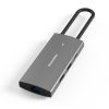 Blueendless 4K60Hz + Gigabit LAN + Data Type-C Docking Station, Spec: 6-in-1 Gray
