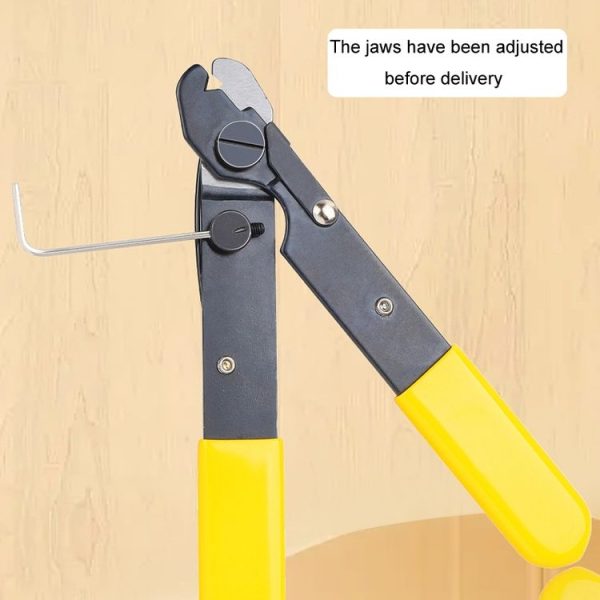 Fiber Optic Single Jaw Miller Pliers Cable Coating Stripper (Yellow) - Image 2