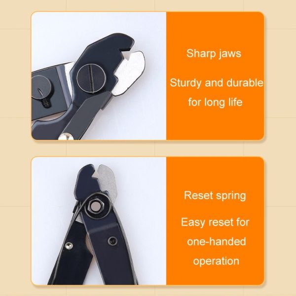 Fiber Optic Single Jaw Miller Pliers Cable Coating Stripper (Yellow) - Image 5