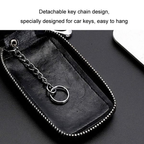Car Remote Control Universal Visible Zipper Key Case (Royal Blue) - Image 6