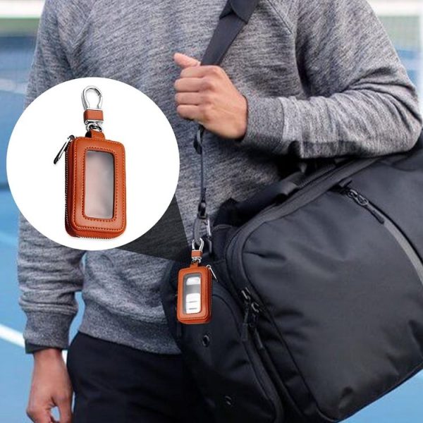 Car Remote Control Universal Visible Zipper Key Case (Royal Blue) - Image 9