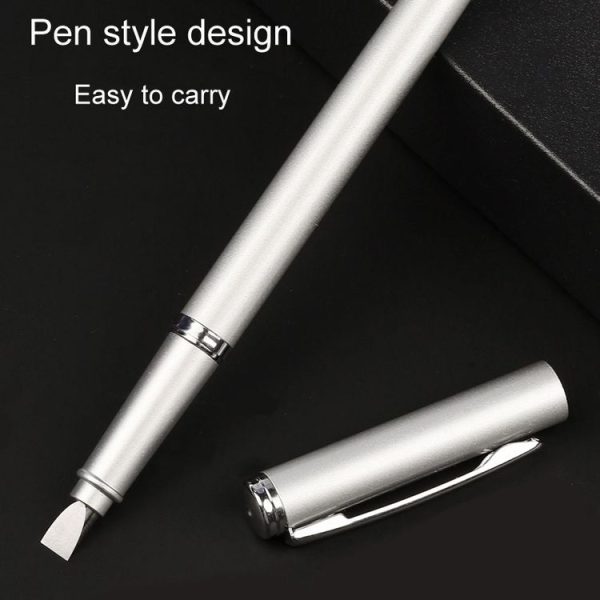 Tungsten Steel Fiber Cutting Knife Pen Type Portable Bare Fiber Cutter, Style: Flat Blade - Image 2