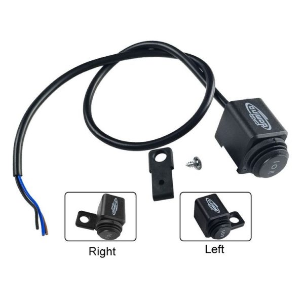 Domino Motorcycle Electric Bike Headlight Switch Rearview Mirror Modification Left / Right Universal Switch - Image 6