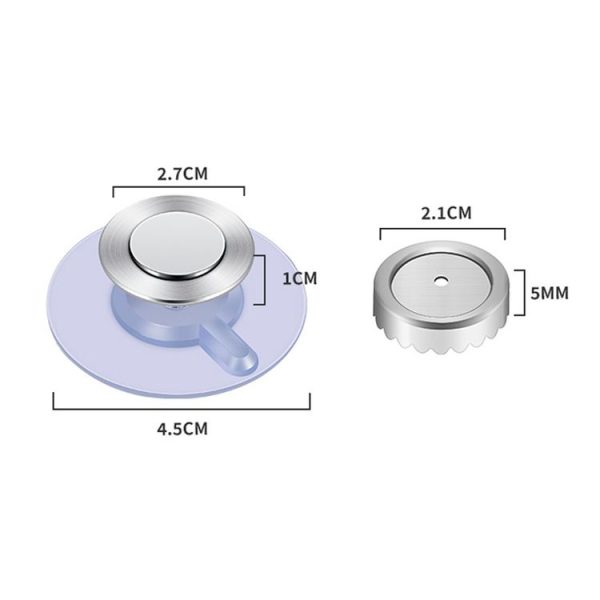 Stainless Steel Magnetic Soap Holder Bathroom Wall Mounted Drainage Nail Free Soap Rack, Model: Cone - Image 2