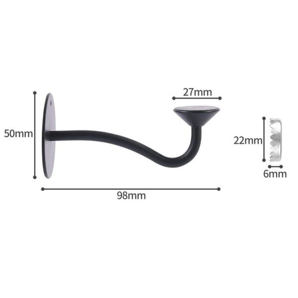 Bathroom Magnetic Soap Holder Non Punch Wall Mounted Stainless Steel Soap Holder (Black) - Image 2