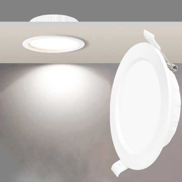 2.5 inch LED Recessed Indoor Lighting Downlight Round Energy Saving High Brightness Panel Lamp (White Light)