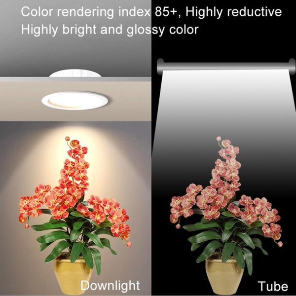 2.5 inch LED Recessed Indoor Lighting Downlight Round Energy Saving High Brightness Panel Lamp (White Light) - Image 10
