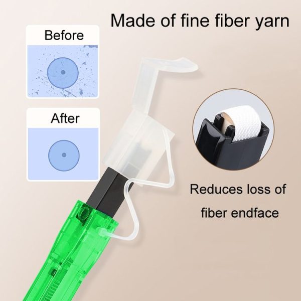 MPO / MTP Fiber Optic Cleaning Pen Optical Module Ferrule Endface Cleaner (Green) - Image 5