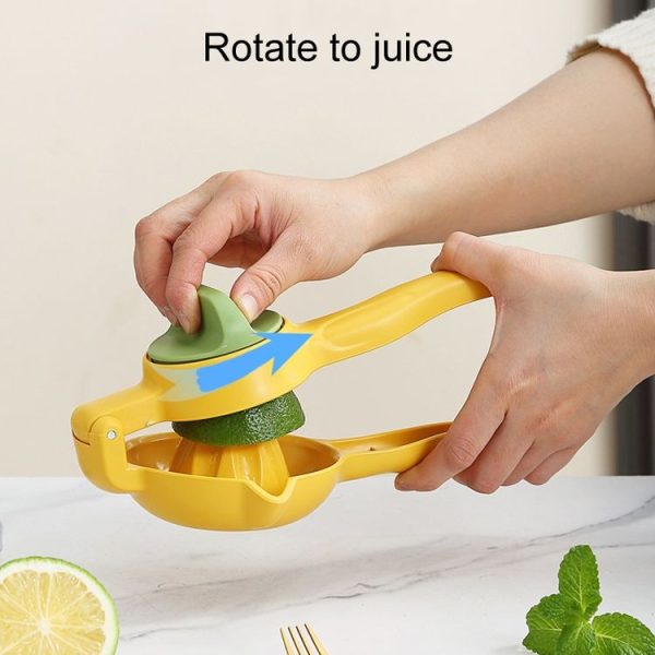 Household Manual Lemon Juicer Kitchen Folding Fruit Squeezer (Yellow) - Image 4