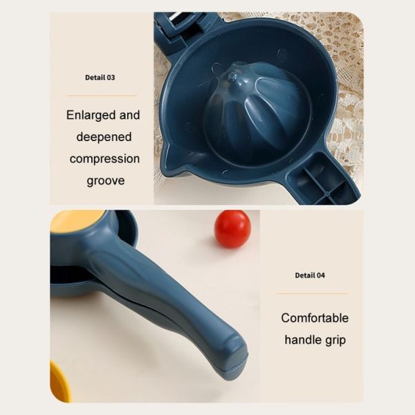 Household Manual Lemon Juicer Kitchen Folding Fruit Squeezer (Yellow) - Image 7