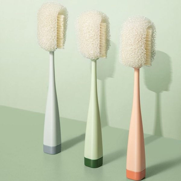 Long Handle Removable Sponge Mug Brush Household Cup Cleaning Brush (Green) - Image 2