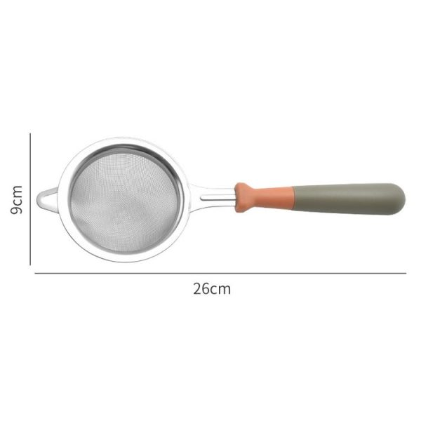 Household Stainless Steel Flour Sifter Kitchen Baking Filter Spoon (Blue) - Image 3