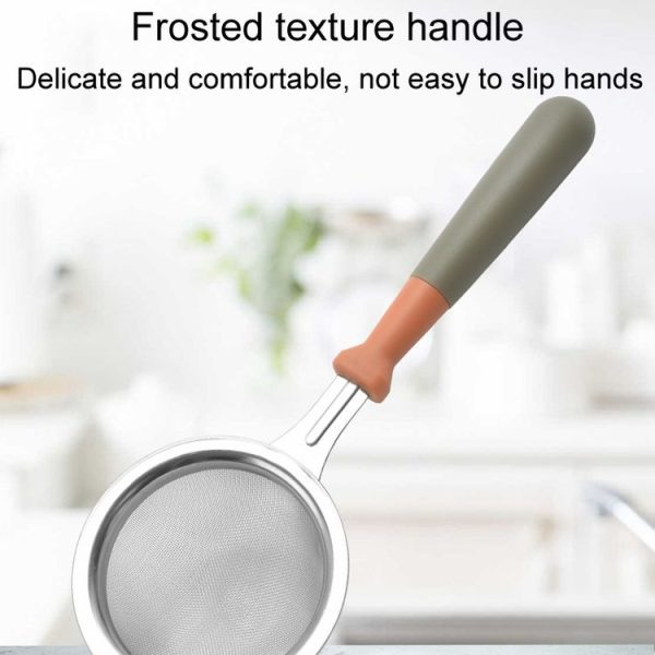 Household Stainless Steel Flour Sifter Kitchen Baking Filter Spoon (Blue) - Image 4