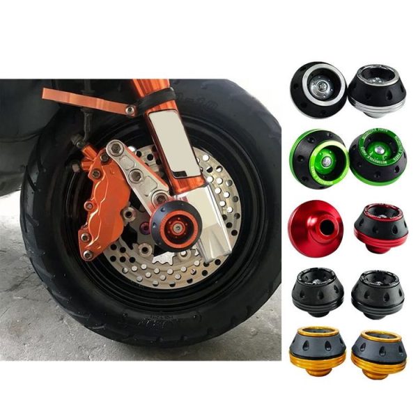 1pair Motorcycle CNC Modification Accessories Drop-proof Aluminum Alloy Fork Cup (Red) - Image 2