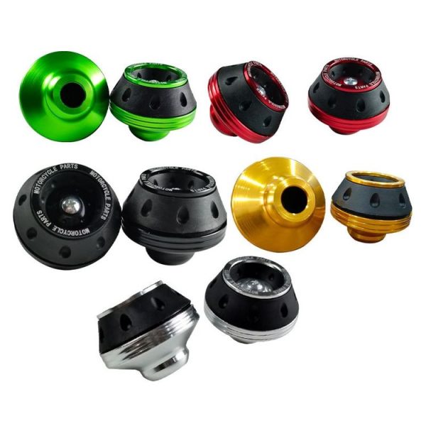 1pair Motorcycle CNC Modification Accessories Drop-proof Aluminum Alloy Fork Cup (Red) - Image 3