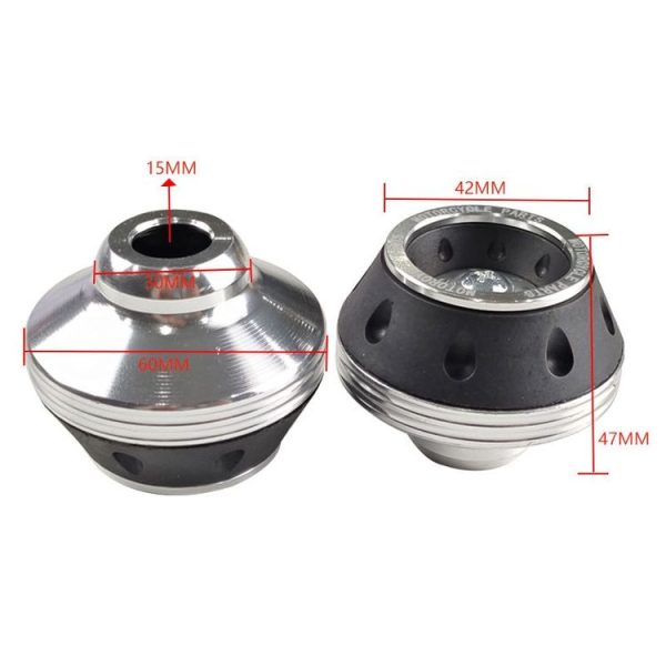 1pair Motorcycle CNC Modification Accessories Drop-proof Aluminum Alloy Fork Cup (Red) - Image 4