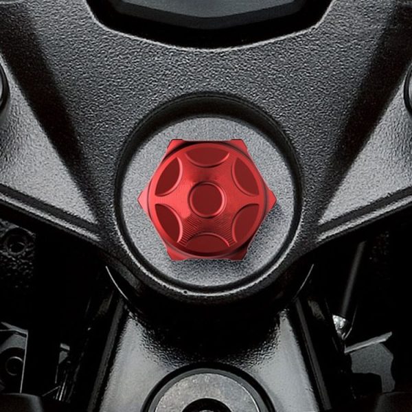 Motorcycle Light Bee Uplink Screws Uplink Modification Screws Decorative Cover (Black) - Image 2
