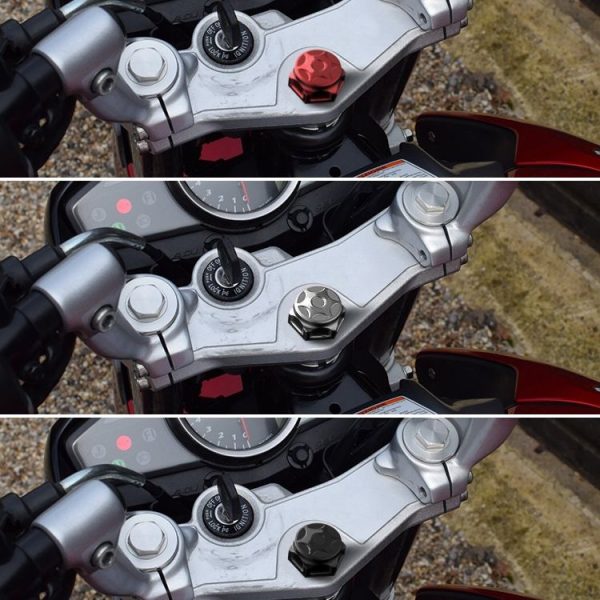 Motorcycle Light Bee Uplink Screws Uplink Modification Screws Decorative Cover (Black) - Image 5