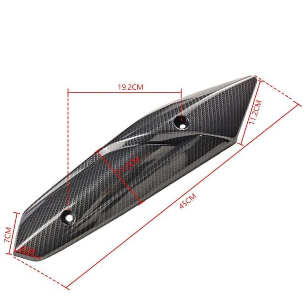 Motorcycle Modification Accessories Exhaust Pipe Anti-scald Cover (Black) - Image 3
