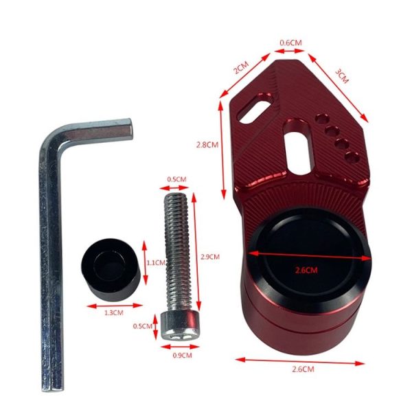 Motorcycle CNC Aluminum Alloy Helmet Hook (Red) - Image 3