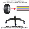 4pcs / Set Cuttable Trolley Caster Cases Universal Wheel Silent Noise Reducing Silicone Protective Covers (Black) - Image 4