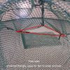 Automatic Folding Fish Net With Support Rod Fishing Cage Lobster Net Fishing Gear, Color: 4 Holes Green - Image 5