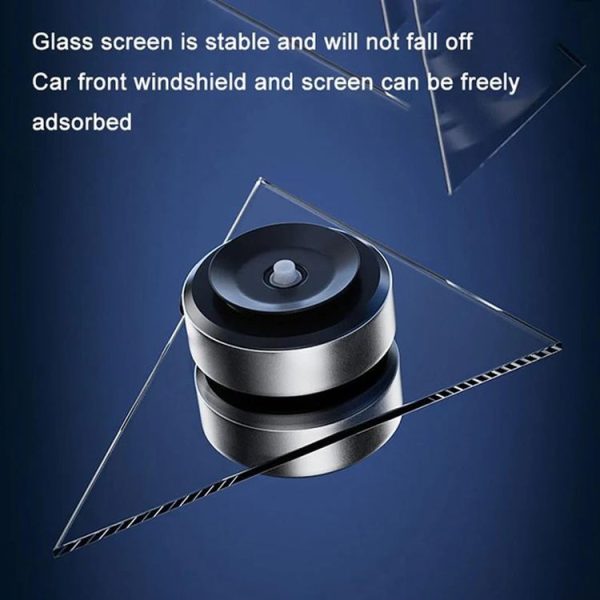 Car Suction Cup Dashboard Magnetic Support Bracket Cell Phone Navigation Mount (Black) - Image 3