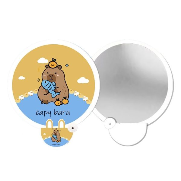 2-In-1 Portable Cute Cartoon Selfie Fill Light Reflector Folding Fan (7)