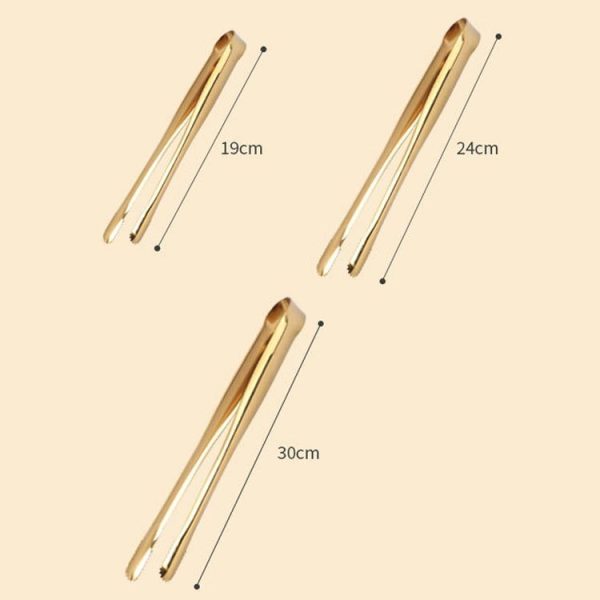 Household 304 Stainless Steel Barbecue Clip Kitchen Extended Food Holders, Model: 19cm Silver - Image 3