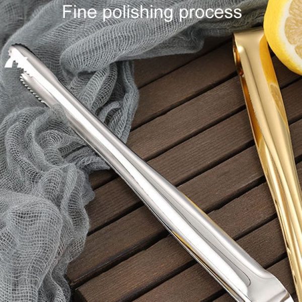 Household 304 Stainless Steel Barbecue Clip Kitchen Extended Food Holders, Model: 19cm Silver - Image 4