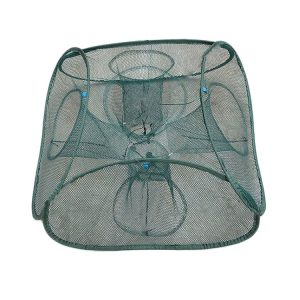Automatic Folding Fishing Cage Square Fishing Net Shrimp Fishing Gear, Specification: 5 Holes