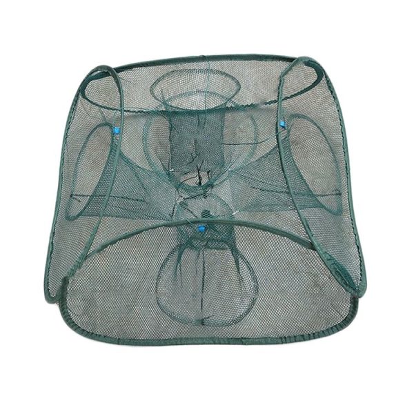 Automatic Folding Fishing Cage Square Fishing Net Shrimp Fishing Gear, Specification: 5 Holes